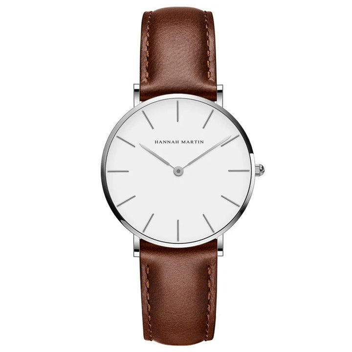 Relógio Versalles Couro Marrom 36 mm