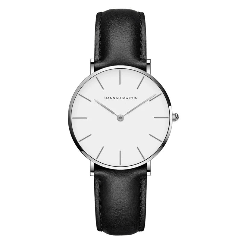 Relógio Versalles Couro Preto 36 mm
